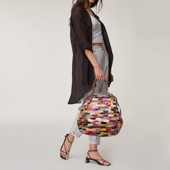 Dolce & Gabbana Runway Miss Pocket Patchwork Snakeskin North/South Bag - Picture 15 of 16